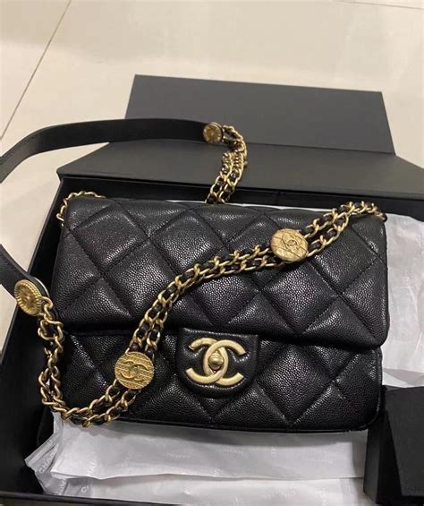 chanel mini cf caviar